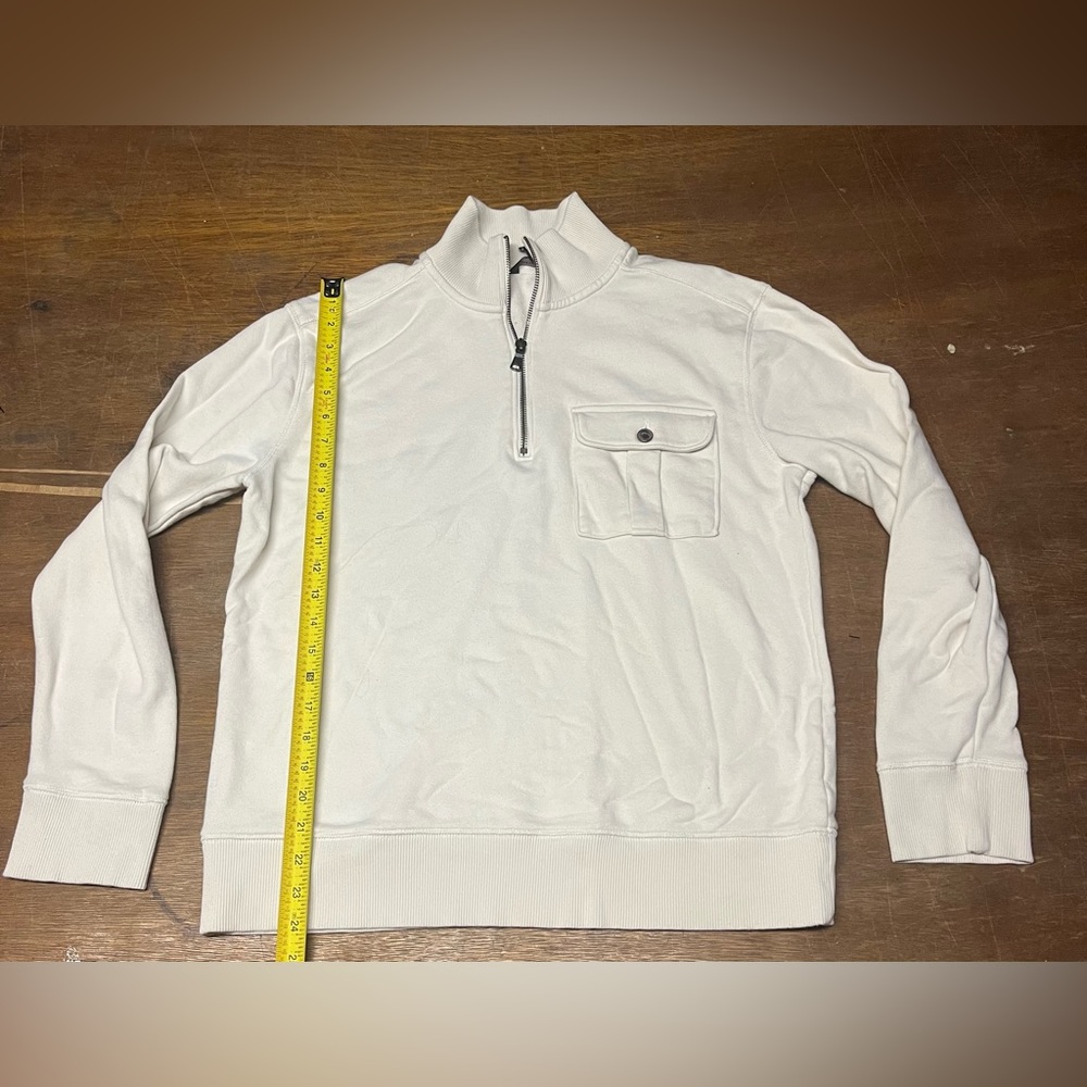 Banana Republic Women’s 3/4 Zip Long Sleeve Sweater - Beige - Size Medium!